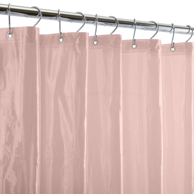 Bath Bliss PVC Heavy Weight Shower Curtain Liner | 4G | 70"x72" | Rust Resistant Copper Grommets | Magnetic Hem | Taupe - Image 1